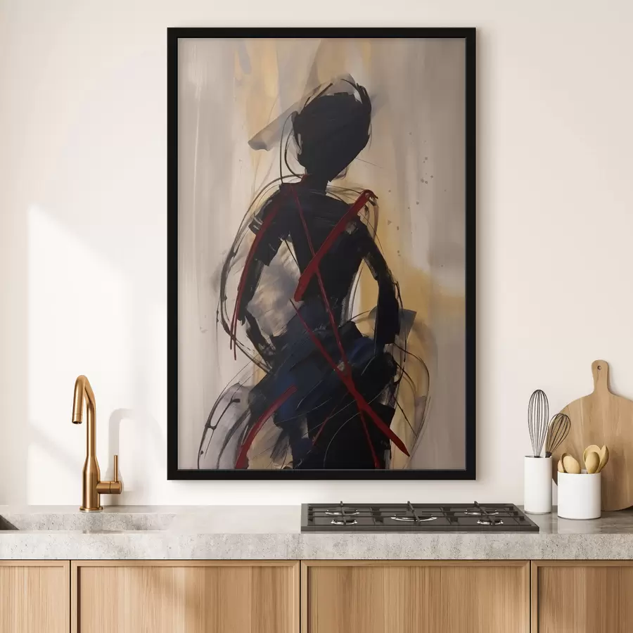 Papier peint photo Silhouette abstraite f47344