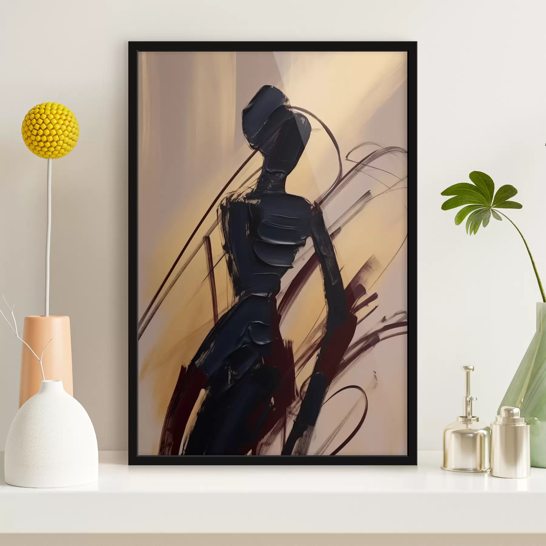 Papier peint photo Silhouette abstraite f47345