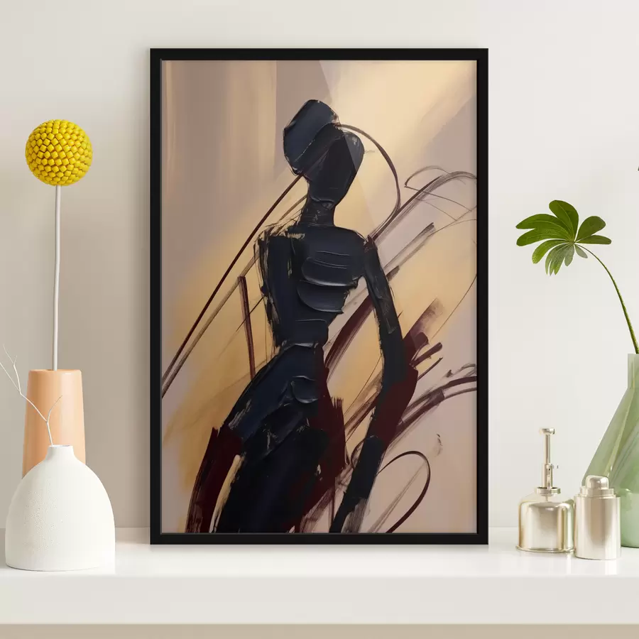 Papier peint photo Silhouette abstraite f47345