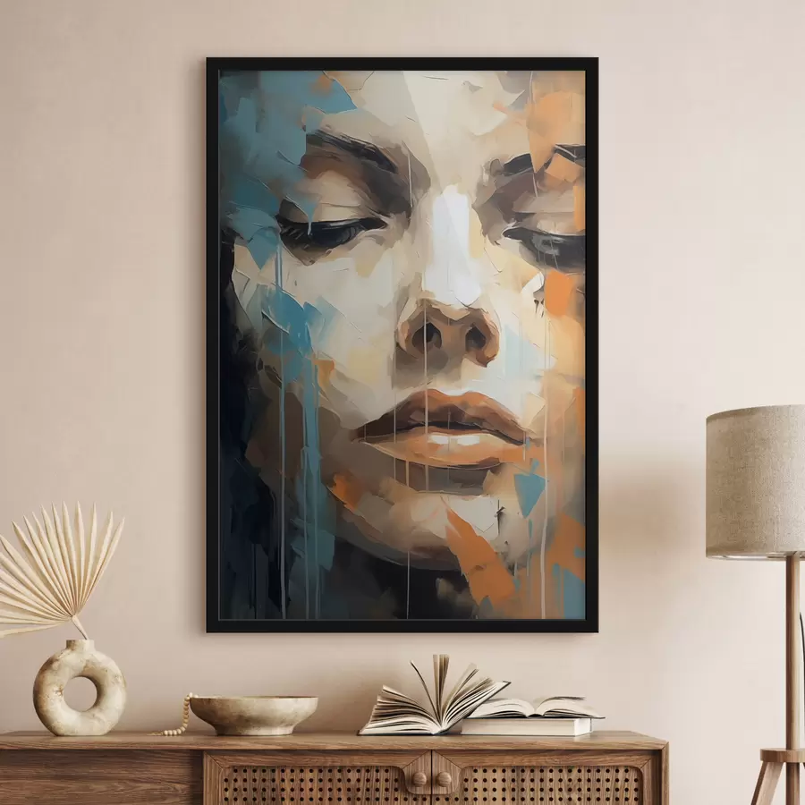 Papier peint photo Portrait abstrait f47348