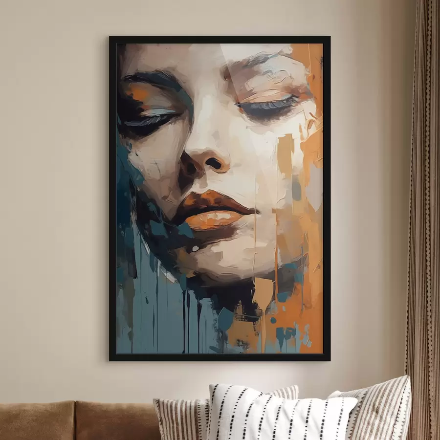 Papier peint photo Portrait abstrait f47349