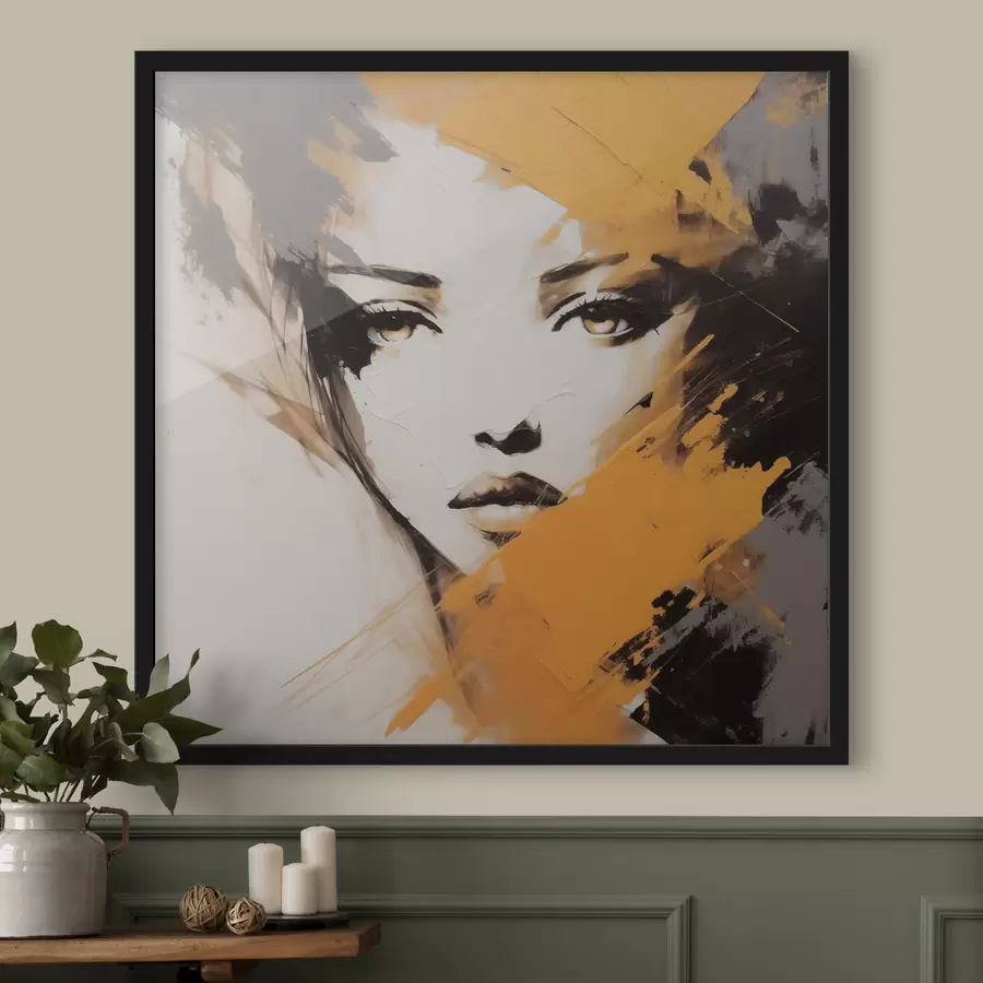 Papier peint photo Portrait abstrait f47350