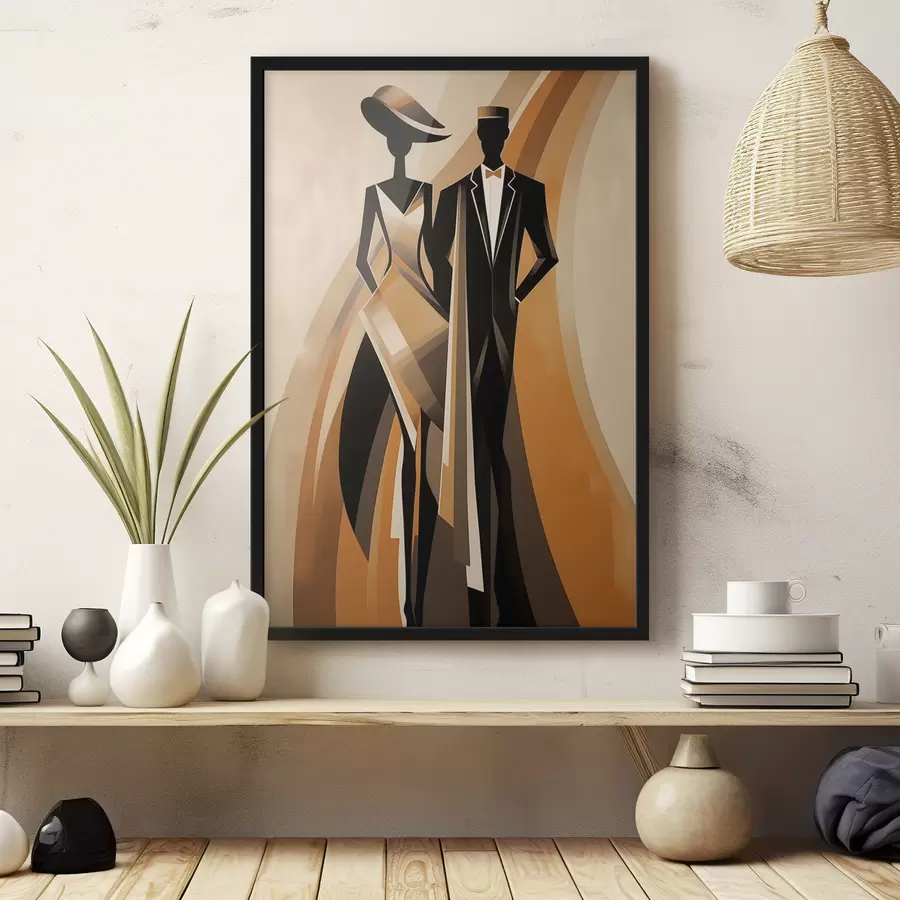 Papier peint photo Couple abstrait f47357