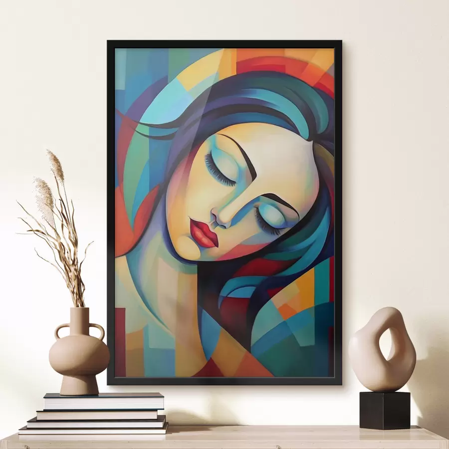 Papier peint photo Portrait abstrait d'une jeune fille f47362