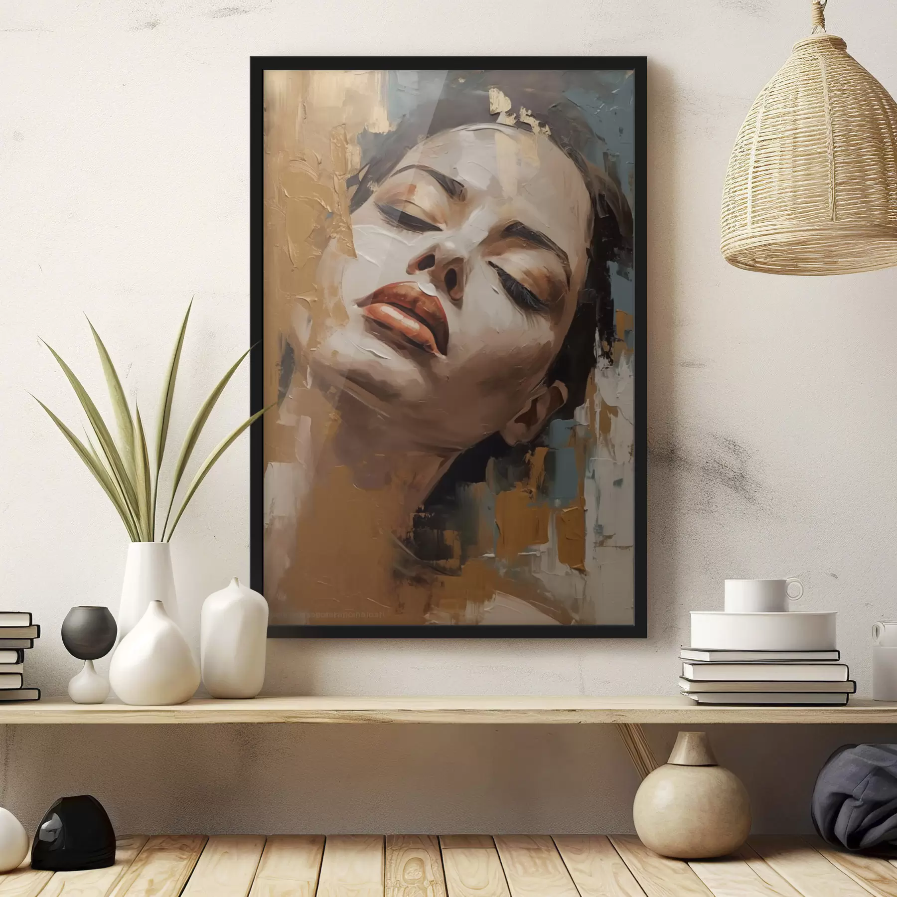 Papier peint photo Portrait abstrait d'une jeune fille f47392