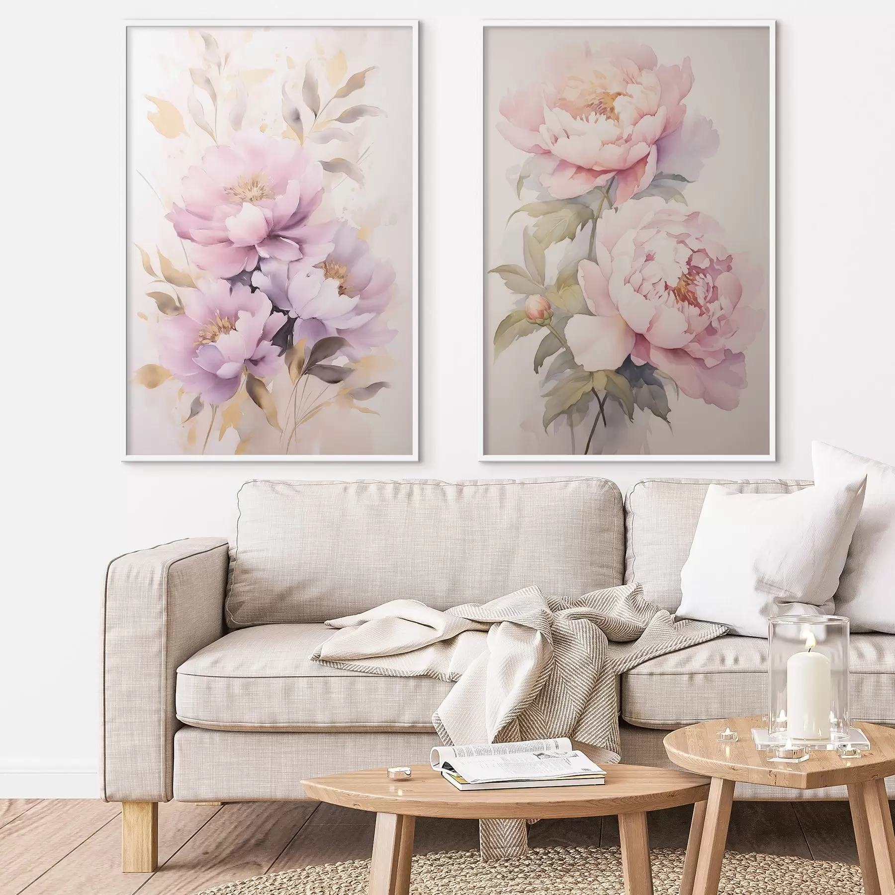 Papier peint photo Bouquet imitation peinture d01080