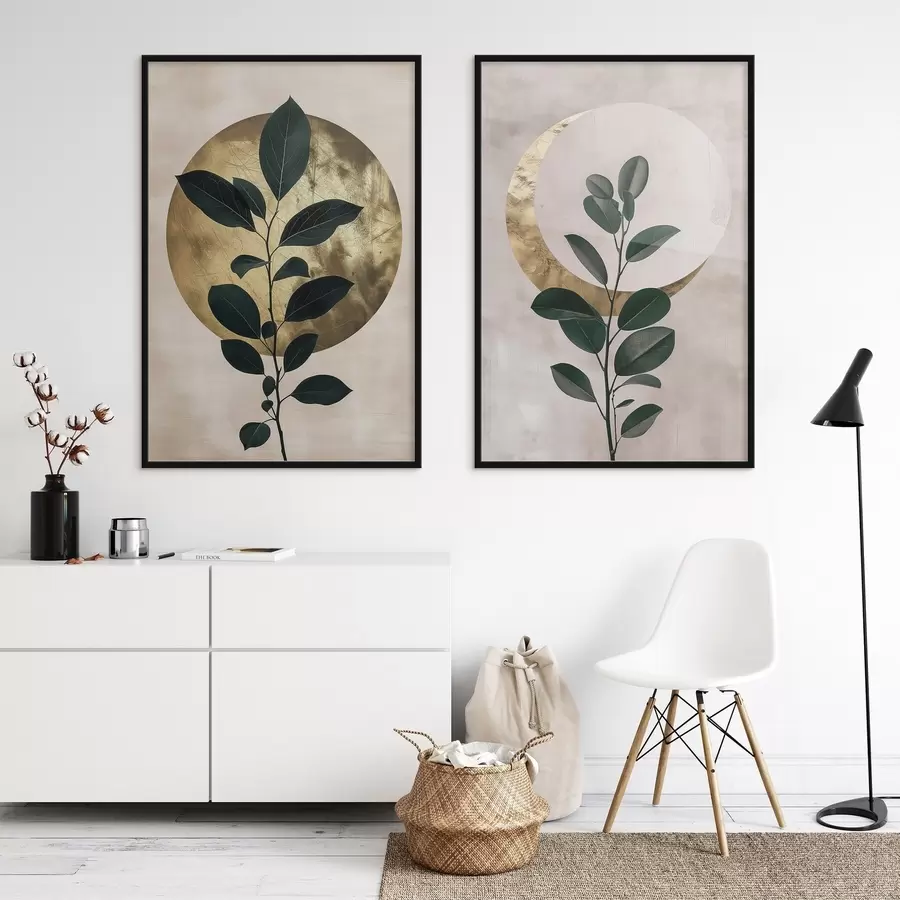 Papier peint photo Lever du soleil et lune d01139