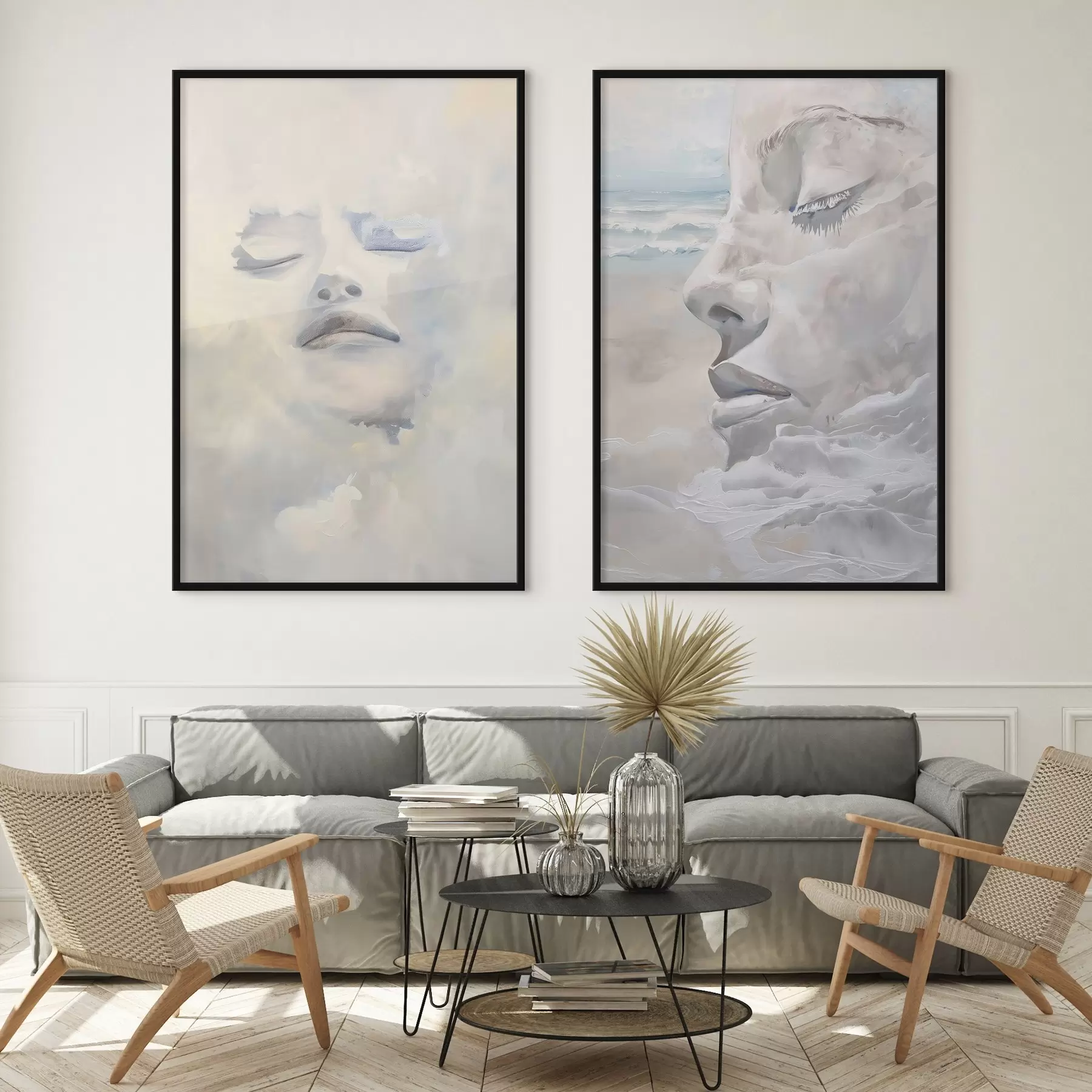 Fotobehang Gezicht in de wolken d01143