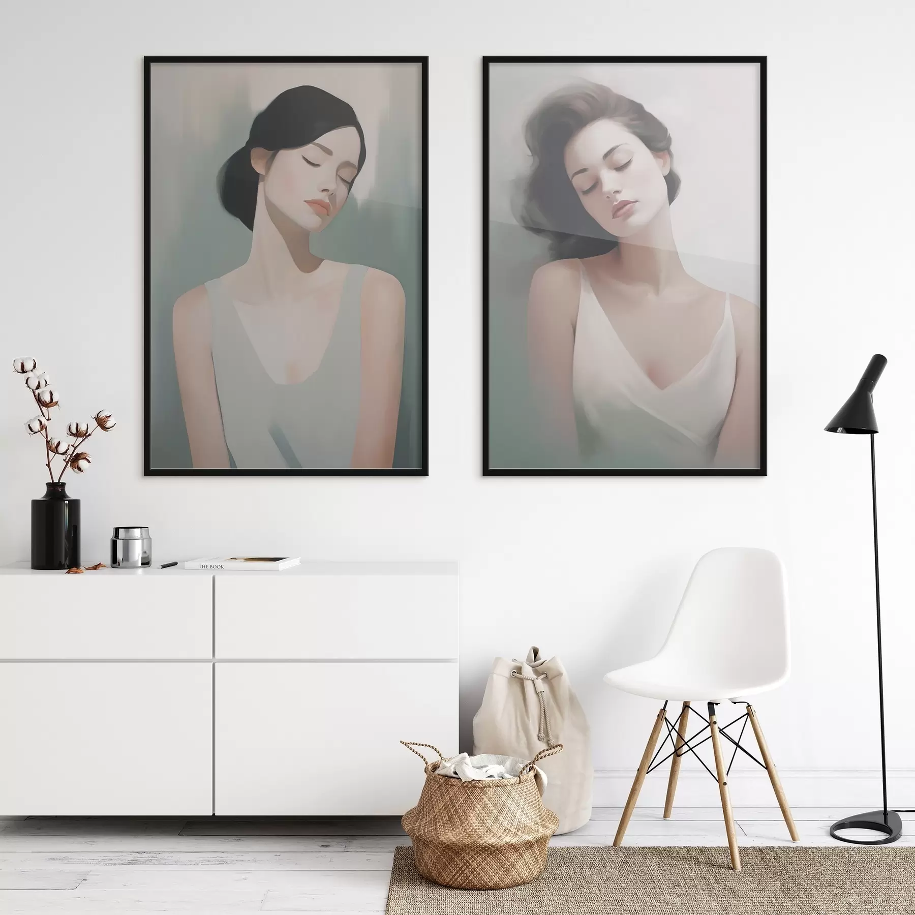 Papier peint photo Une fille aux yeux fermés d01188