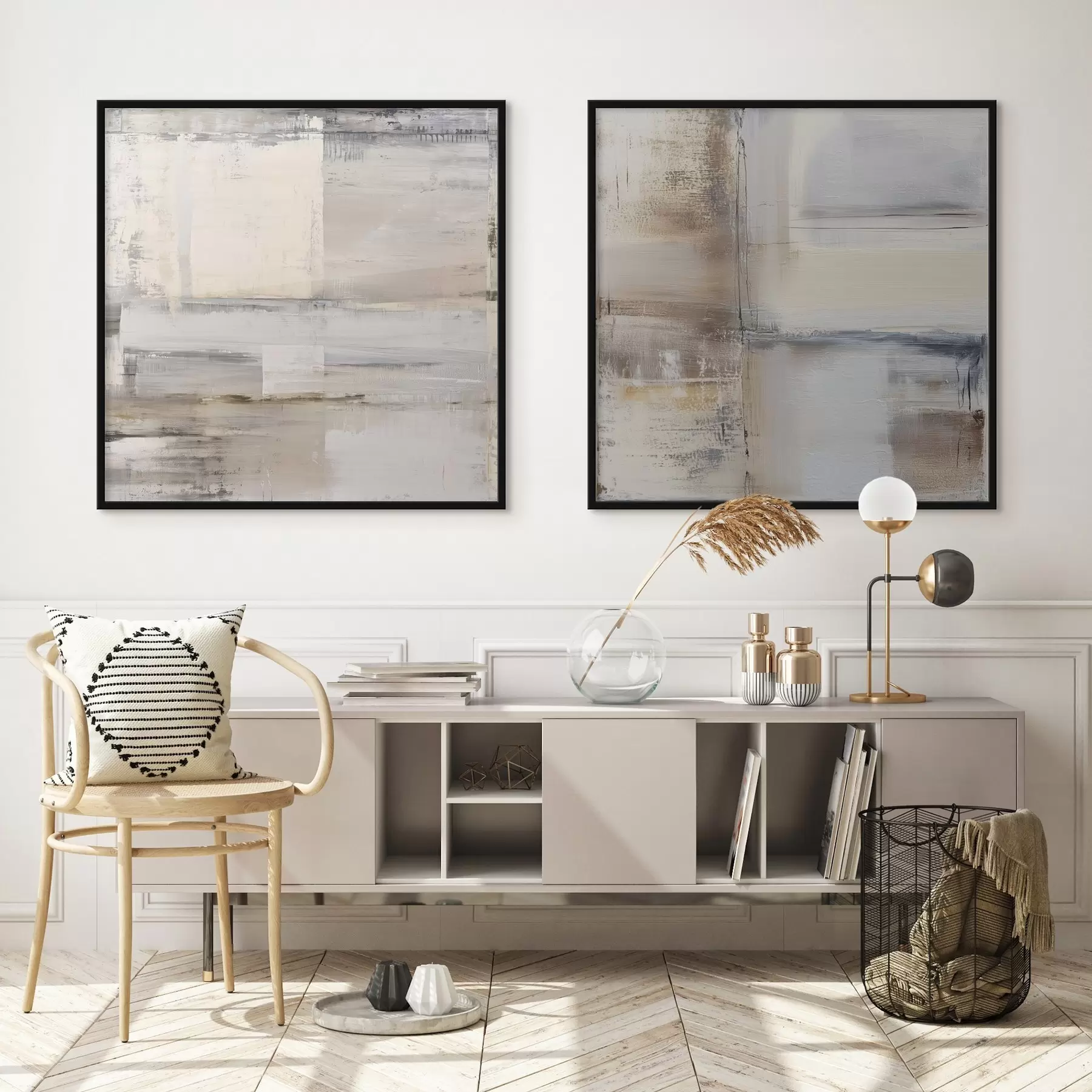 Papier peint photo abstraction contemporaine dans des tons sobres d01171