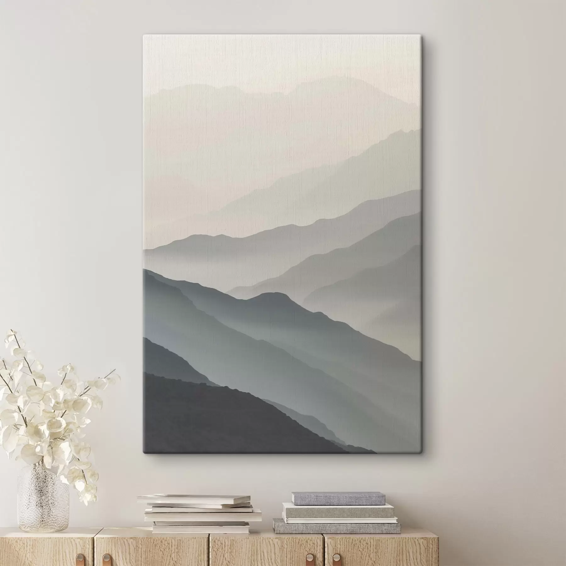  Peintures Montagnes dans le brouillard s47619