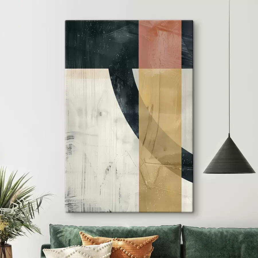  Peintures Formes géométriques sur fond béton s47634