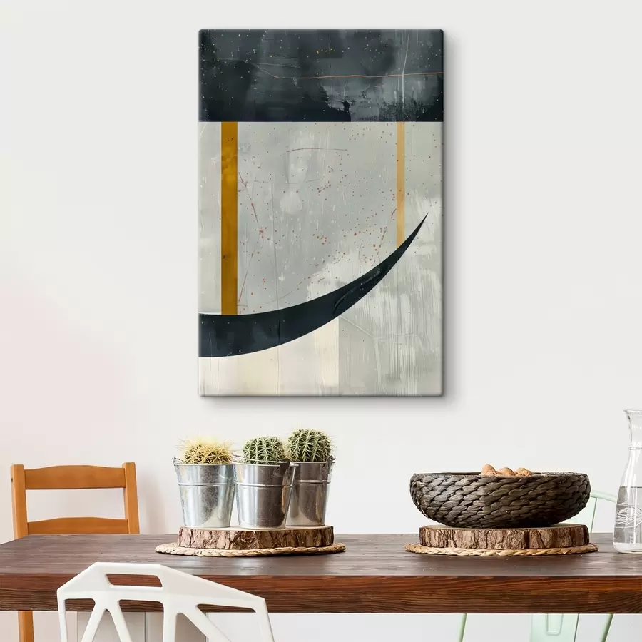  Peintures Géométrie, formes sur fond concret s47635