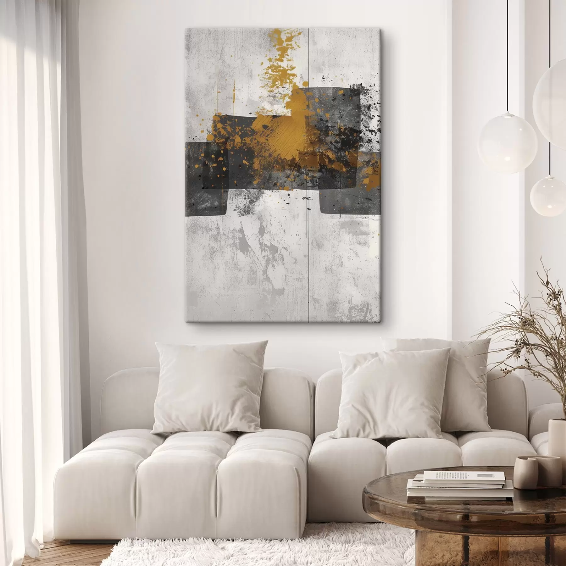  Peintures Formes abstraites sur fond concret s47636