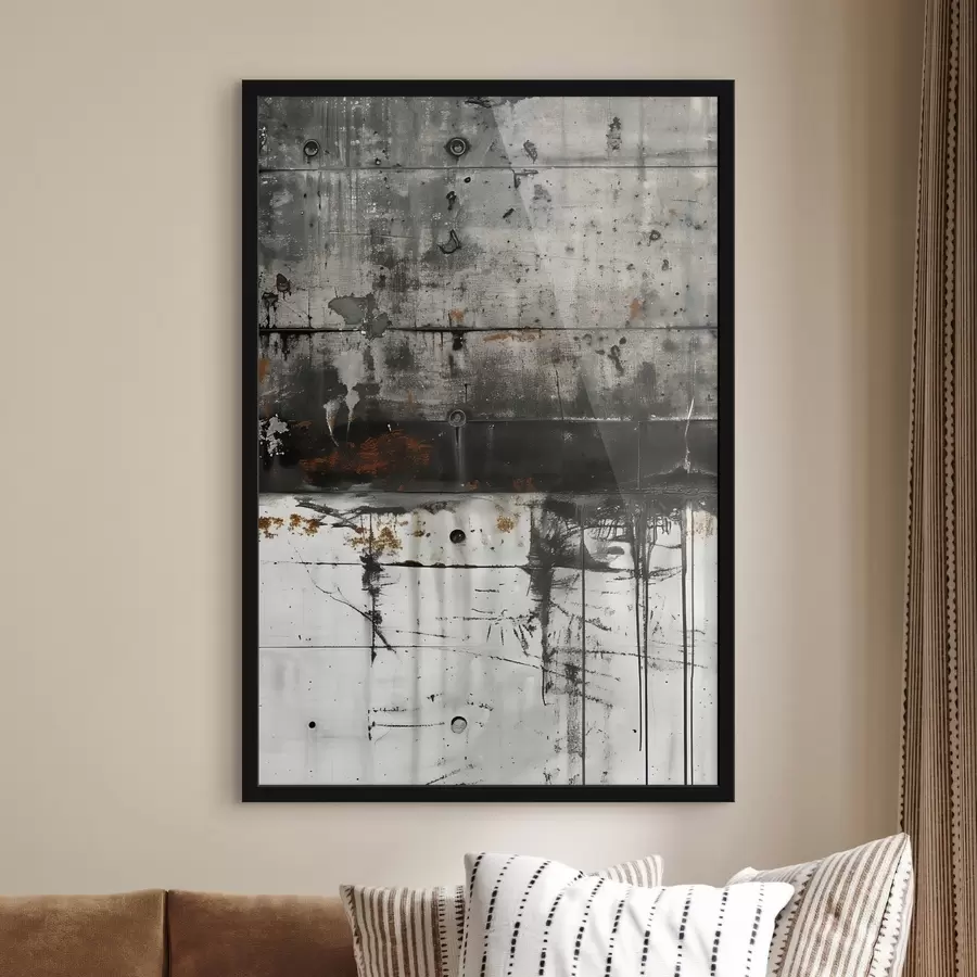 Papier peint photo Éclaboussures de peinture sur un mur en béton, imitation aquarelle f47633