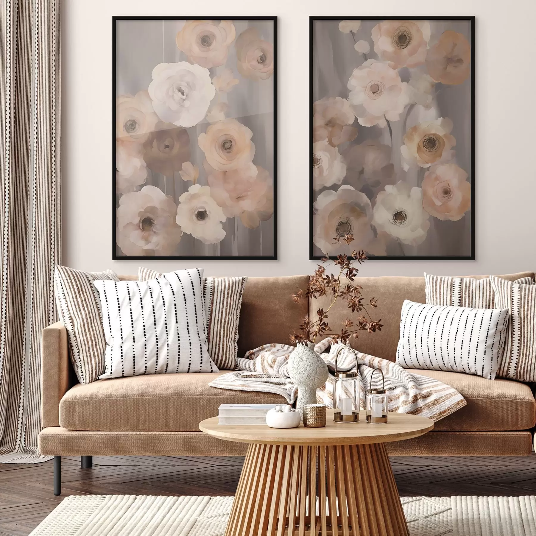 Papier peint photo Fleurs abstraites d00542