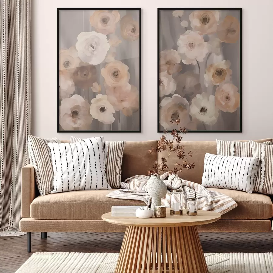 Papier peint photo Fleurs abstraites d00542