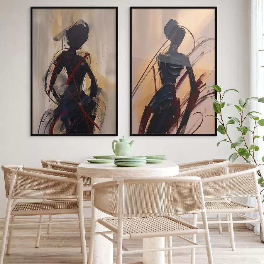 Papier peint photo Silhouettes abstraites d01194