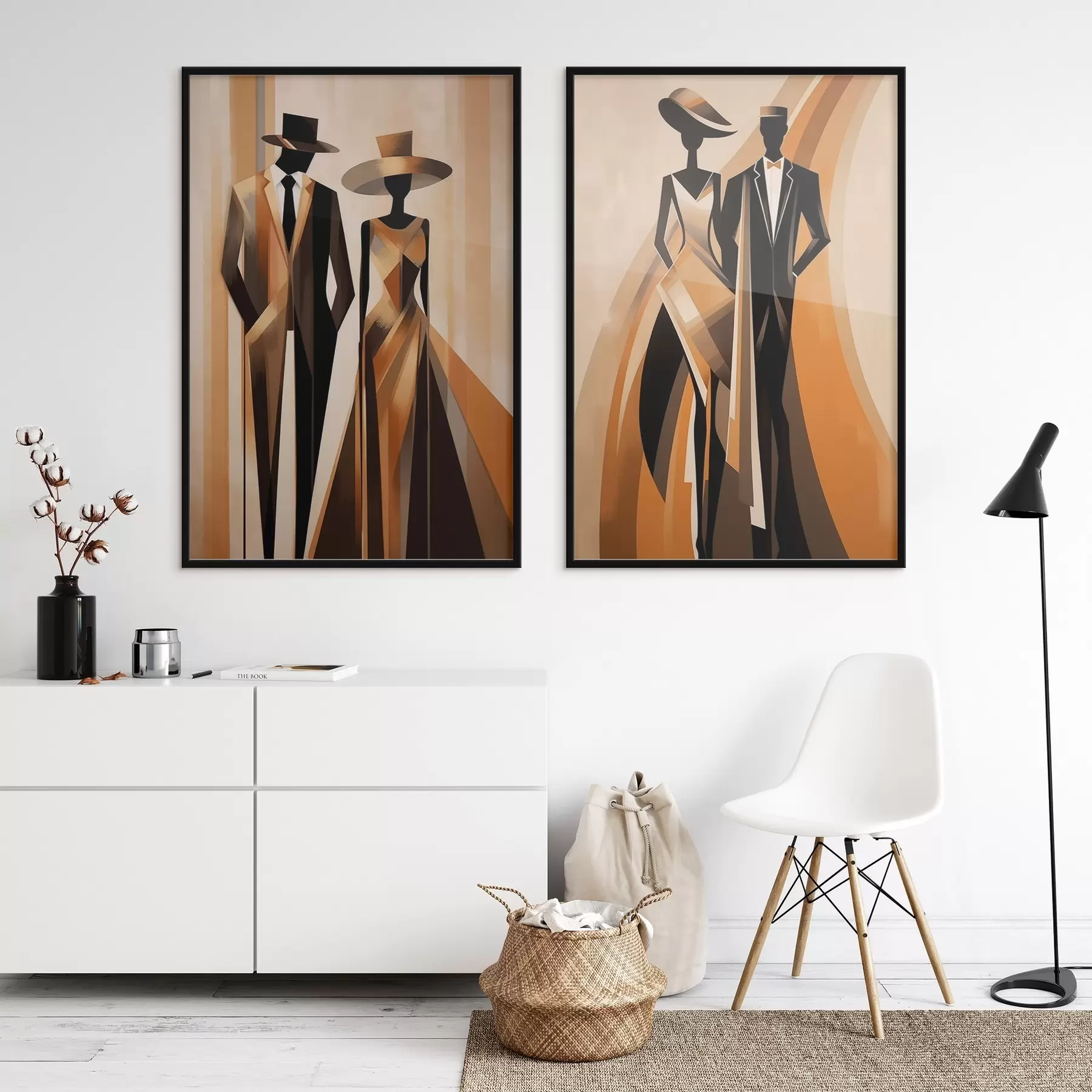 Fotobehang Abstract koppel d01200