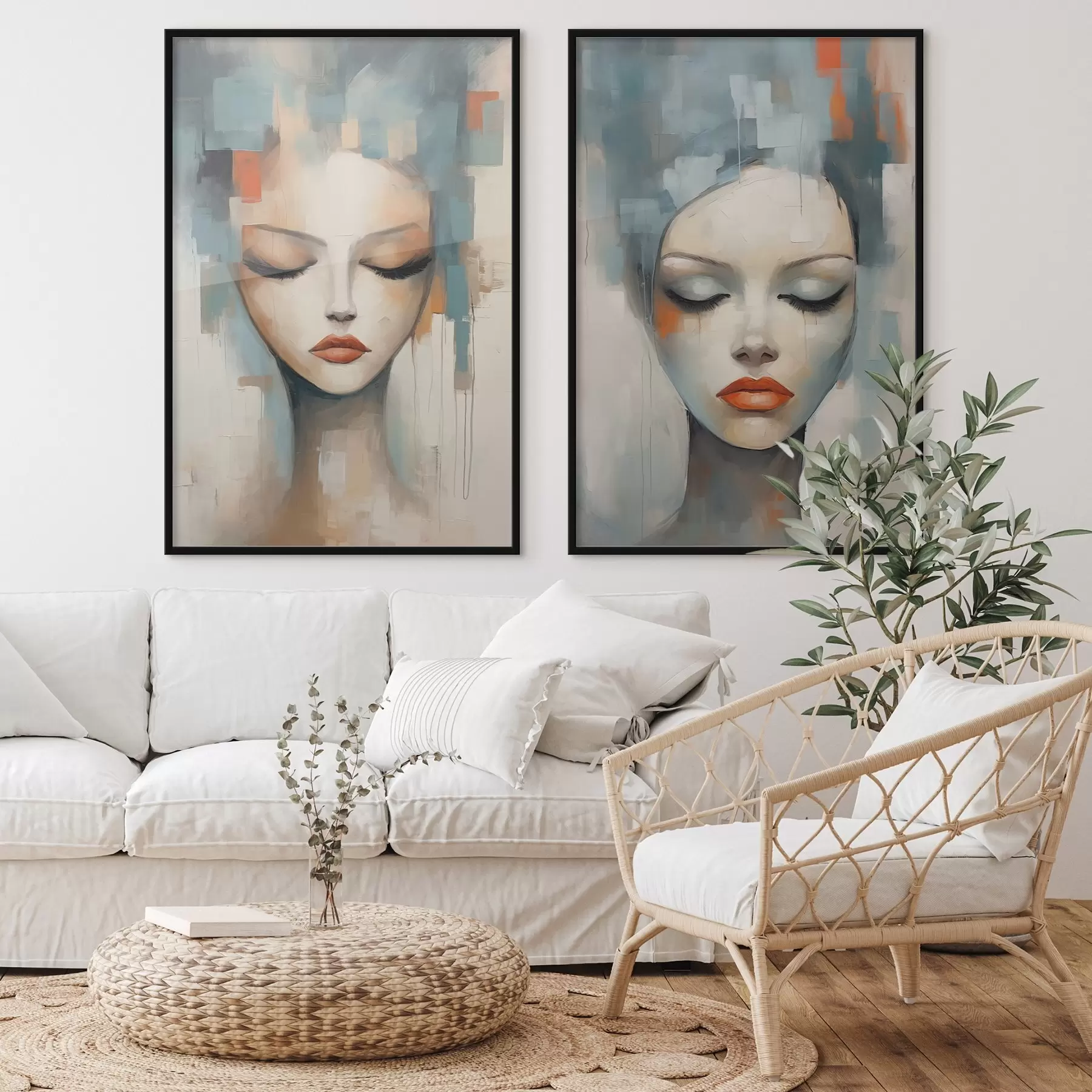 Papier peint photo Portraits abstraits d01204