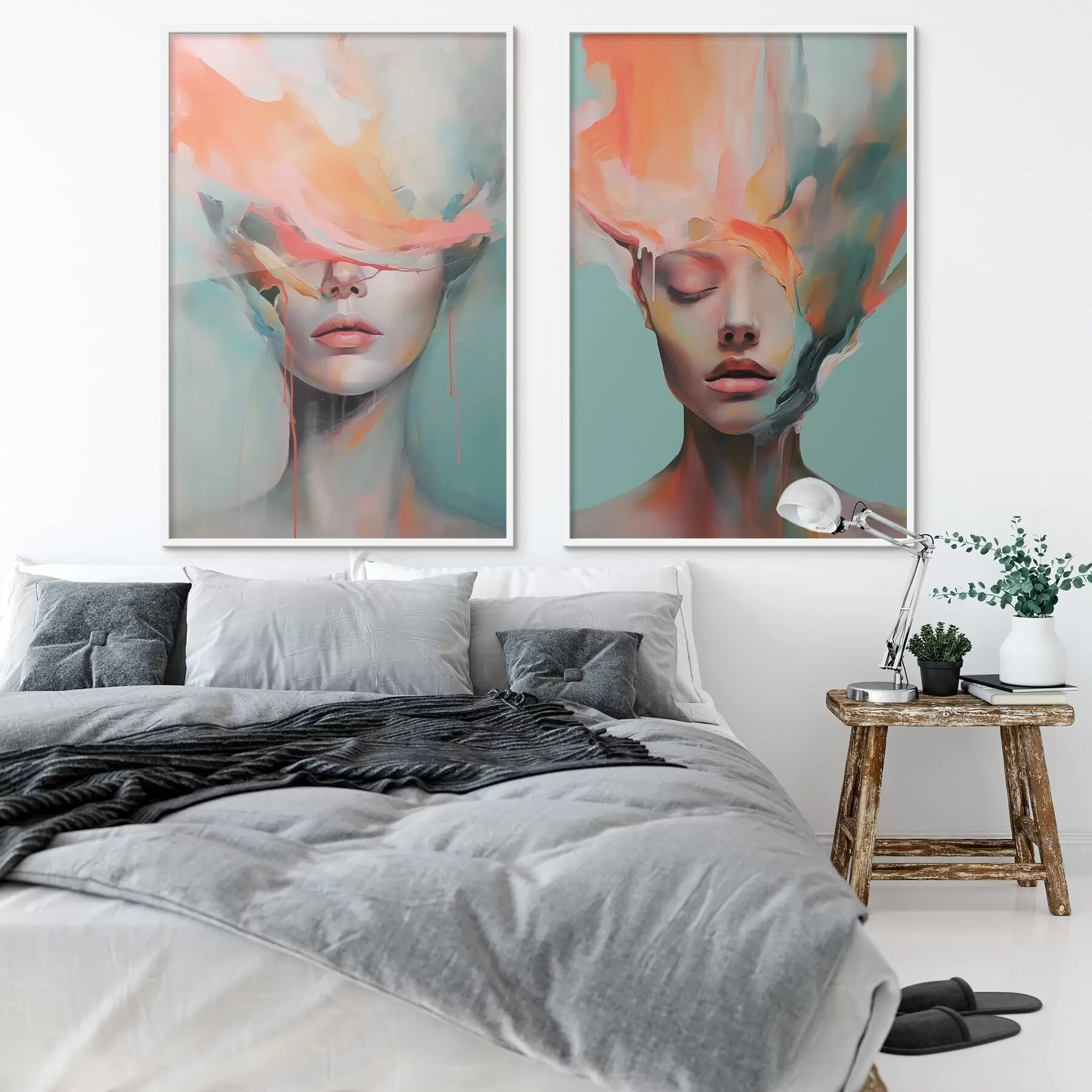 Fotobehang Abstracte portretten d01211