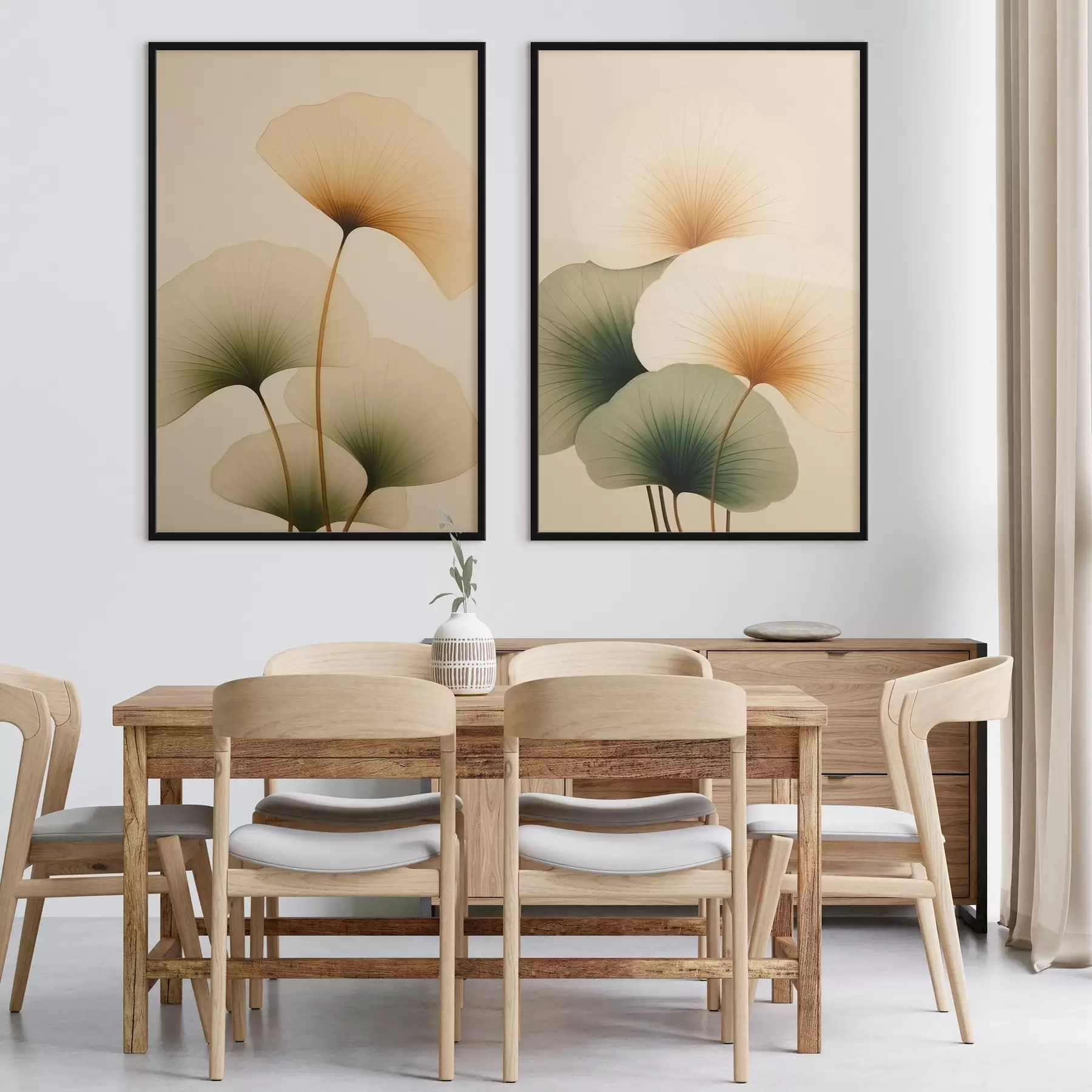 Papier peint photo Feuilles de ginkgo d01213