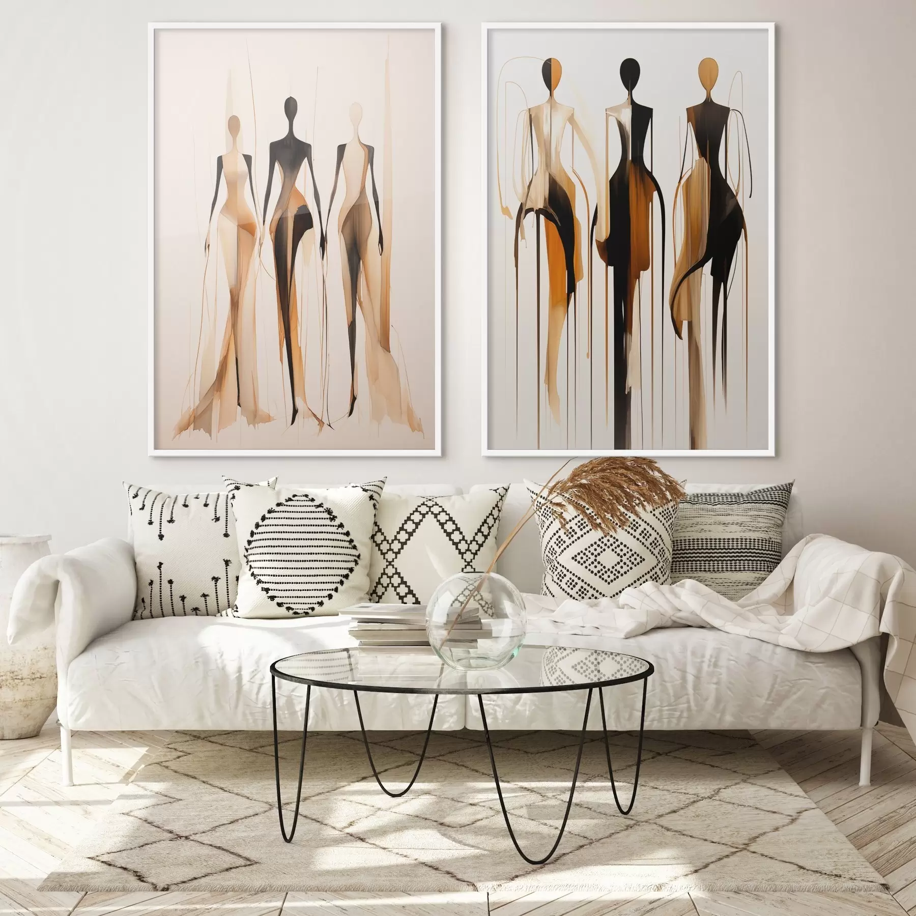 Papier peint photo Silhouettes abstraites d01214