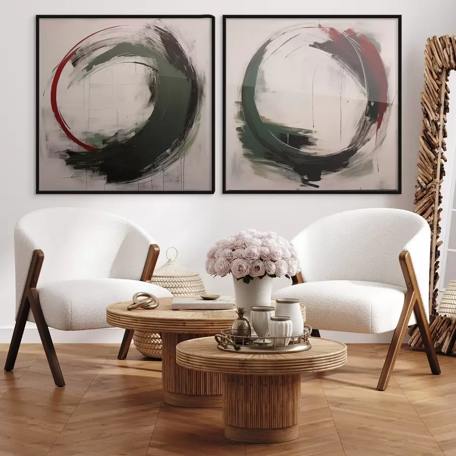 Papier peint photo Cercles abstraits d01207