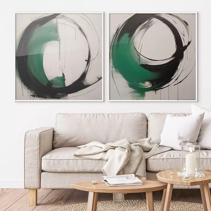 Papier peint photo Cercles abstraits d01208