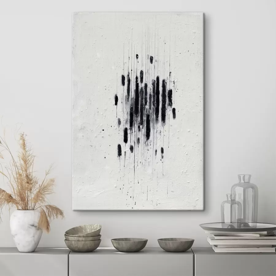  Peintures Art minimaliste avec des coups de pinceau expressifs et des contours flous dans un style pictural moderne. s46957