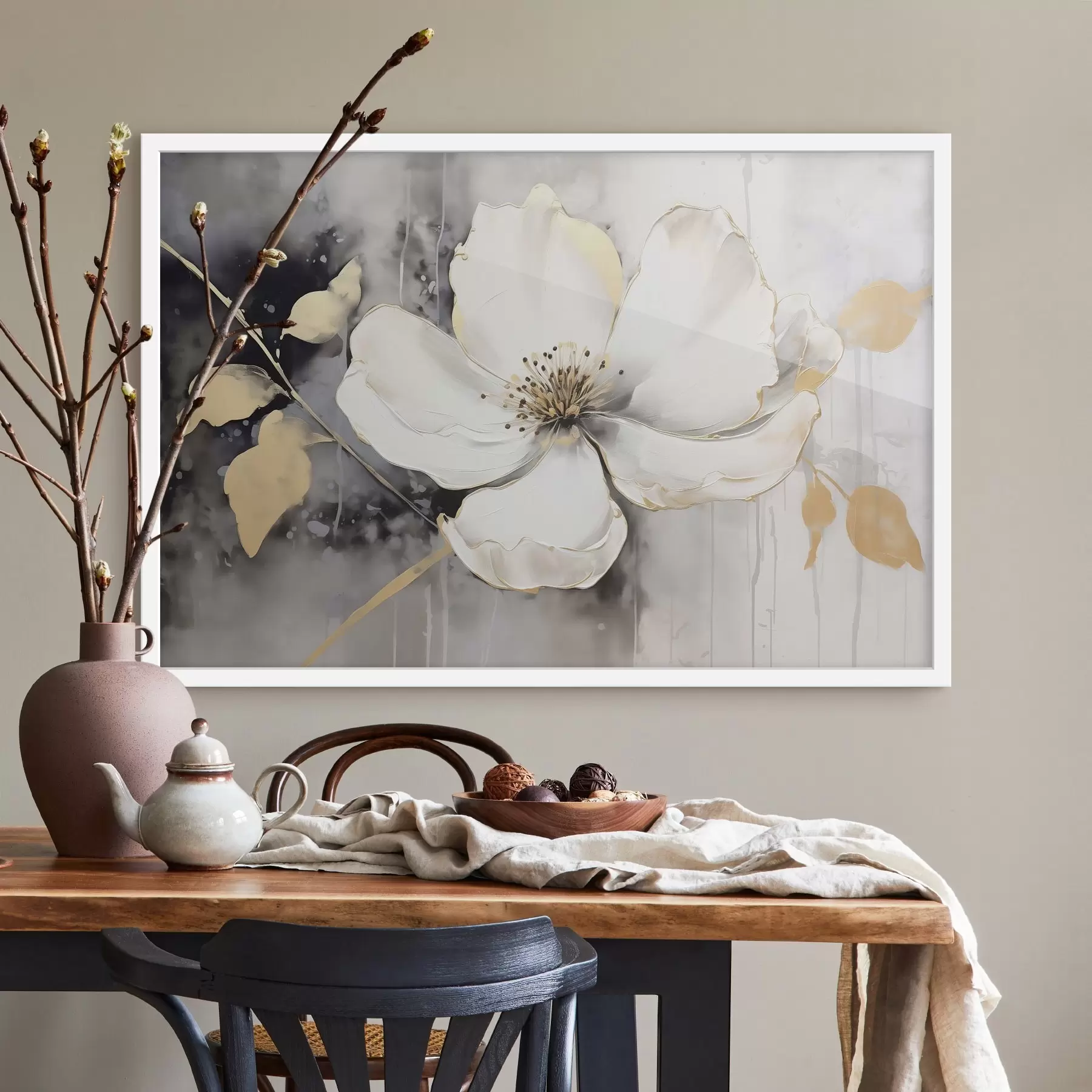 Papier peint photo Grande fleur abstraite f47643