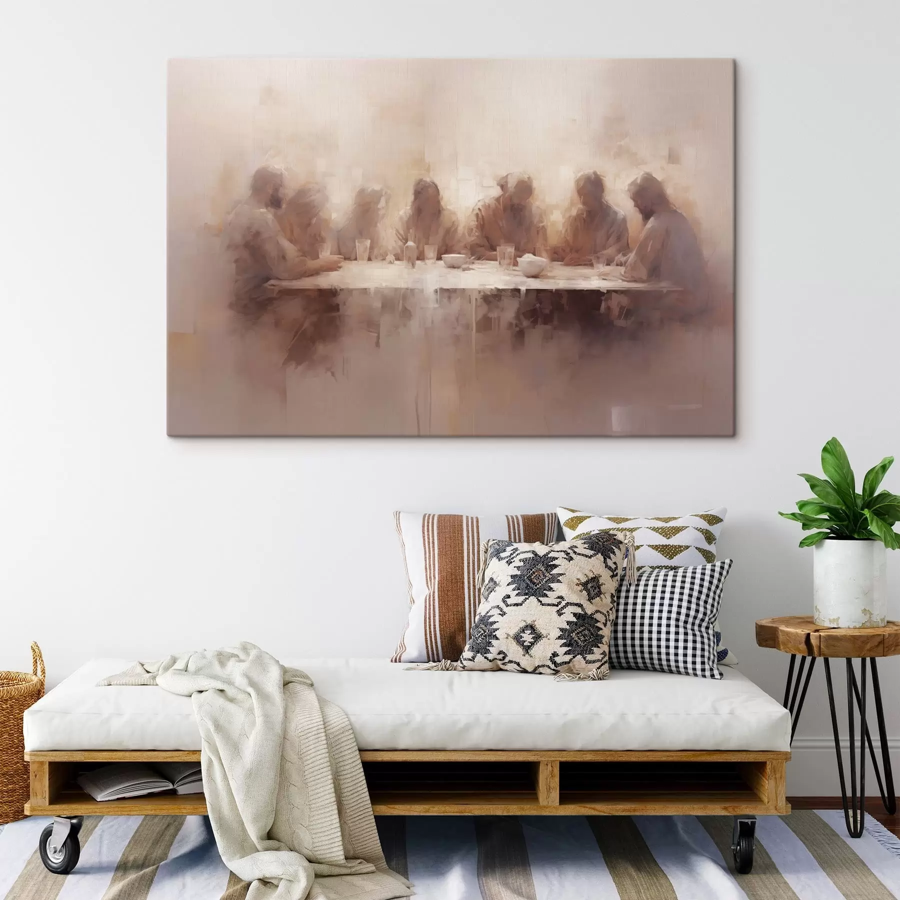  Peintures Dîner à une grande table s47671