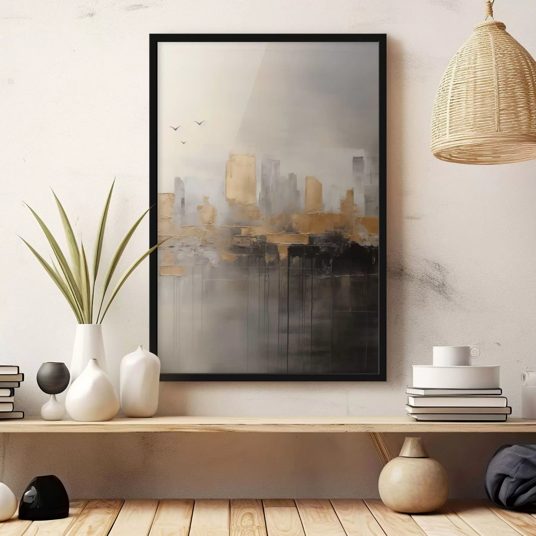 Papier peint photo Une ville aux nuances tranquilles f47673