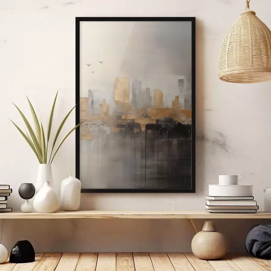 Papier peint photo Une ville aux nuances tranquilles f47673