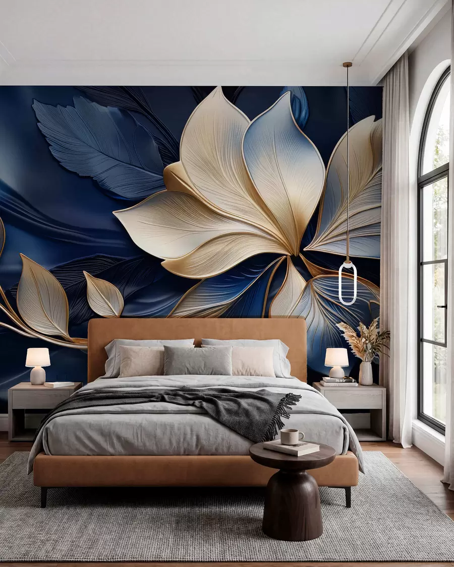 Papier peint photo Harmonie bleue w05012