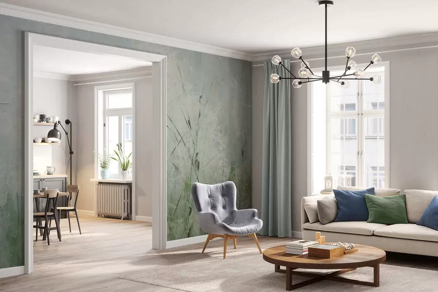 Papier peint photo Légèreté de l'herbe w05176