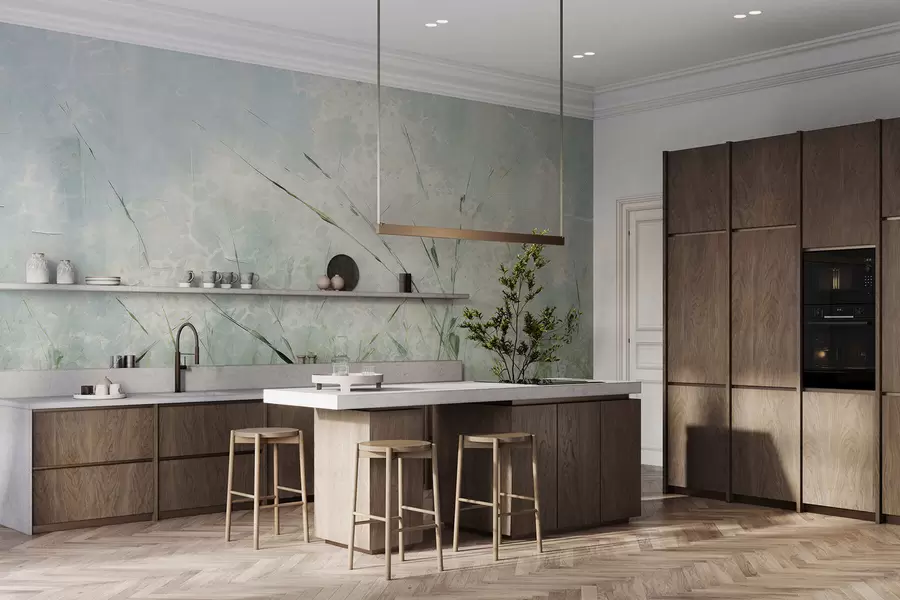 Papier peint photo Légèreté de l'herbe w05176