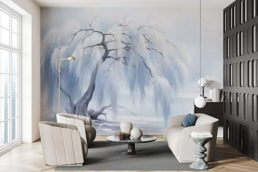 Papier peint photo Arbre luxuriant peint w05179