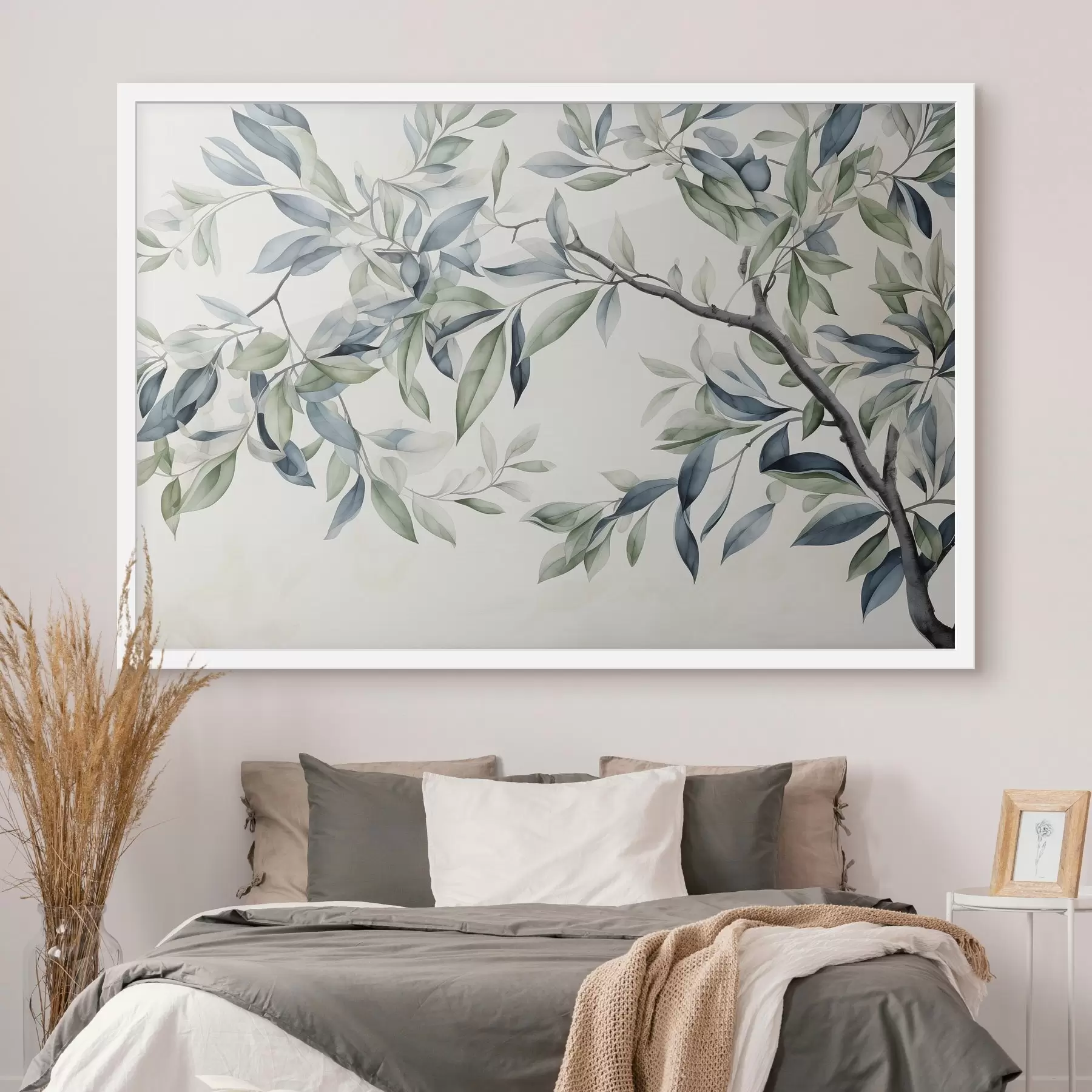 Papier peint photo Branche d'arbre, peinture à l'aquarelle f47704