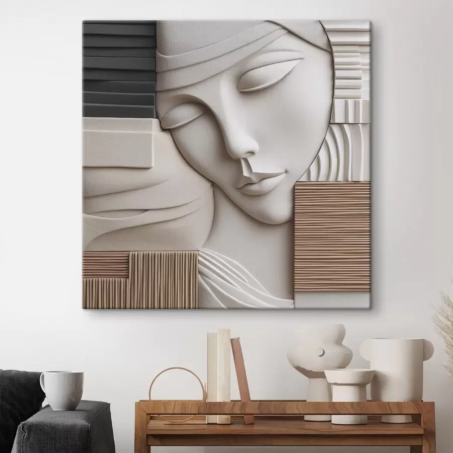  Schilderijen Abstract portret s47709