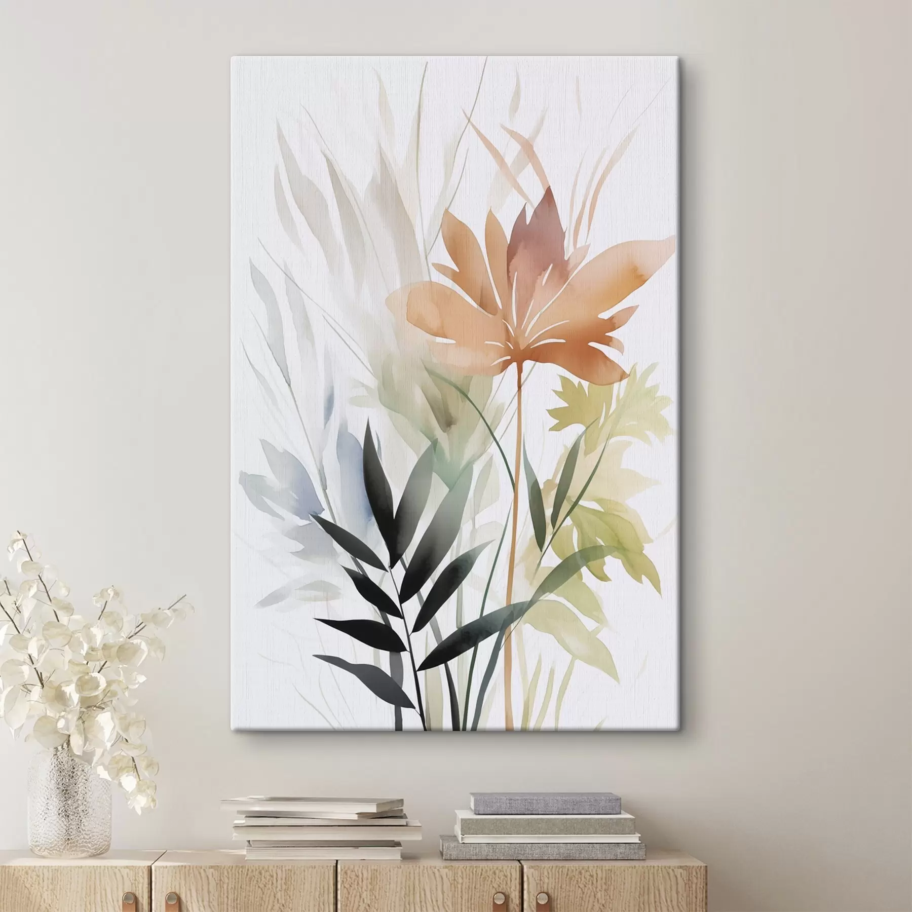  Schilderijen Planten imitatie aquarel s47726