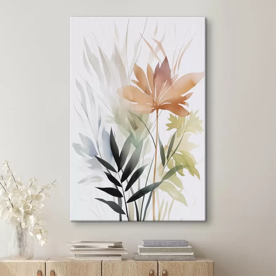  Schilderijen Planten imitatie aquarel s47726