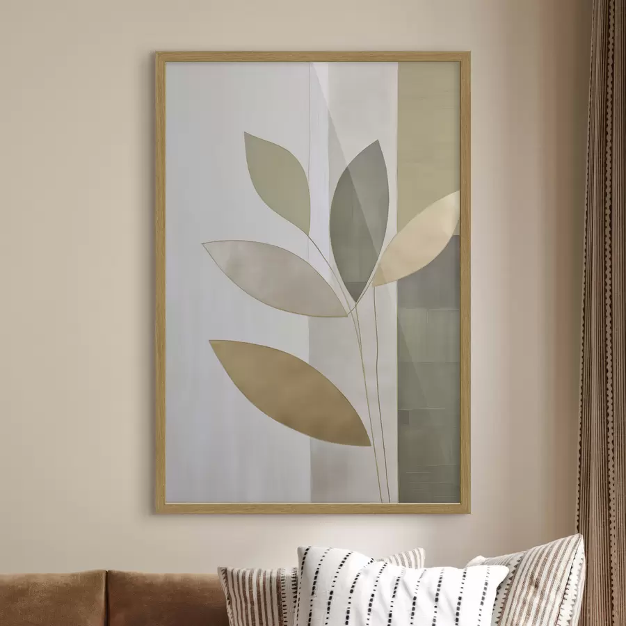 Papier peint photo Abstraction avec des feuilles f47713