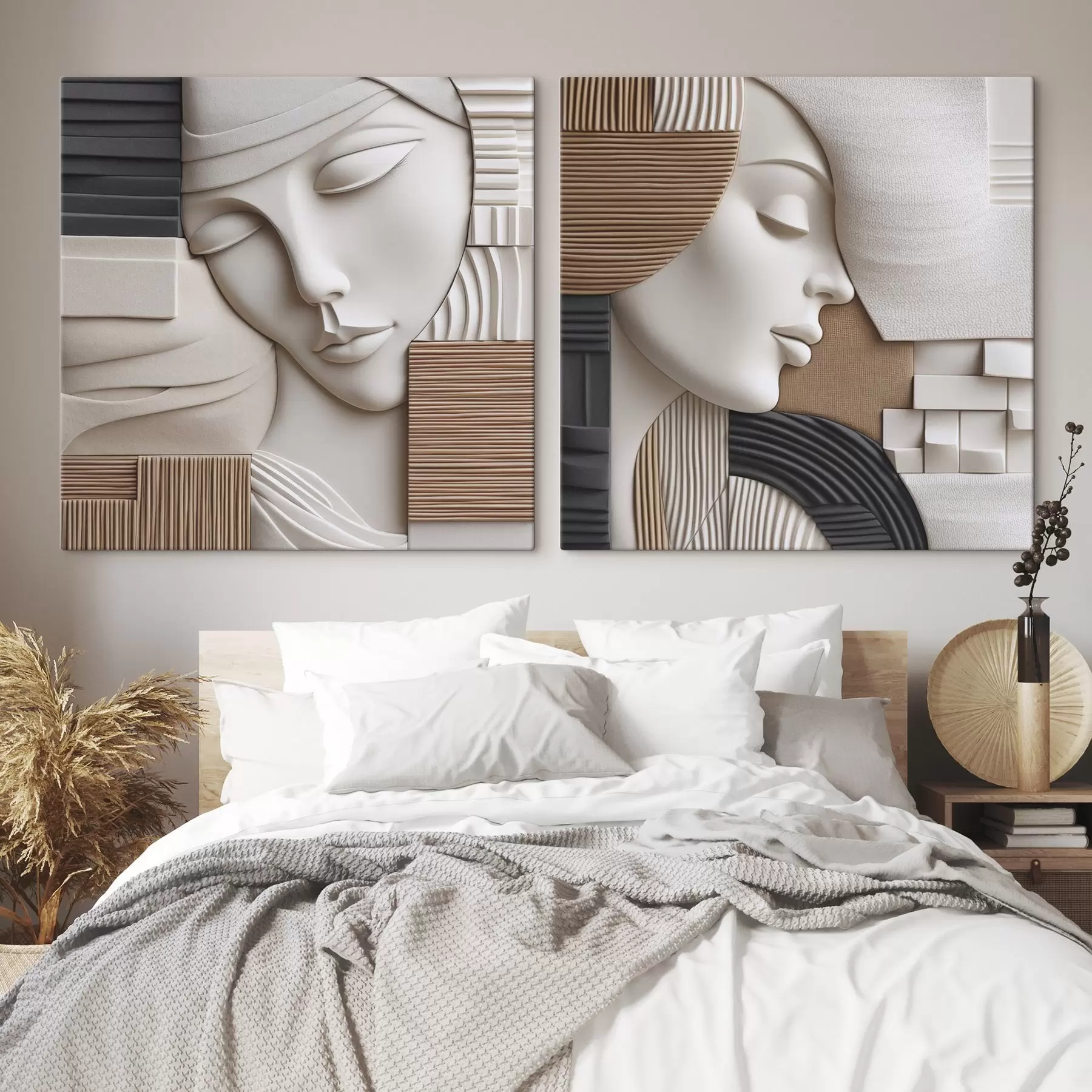  Schilderijen Abstract portret m01289