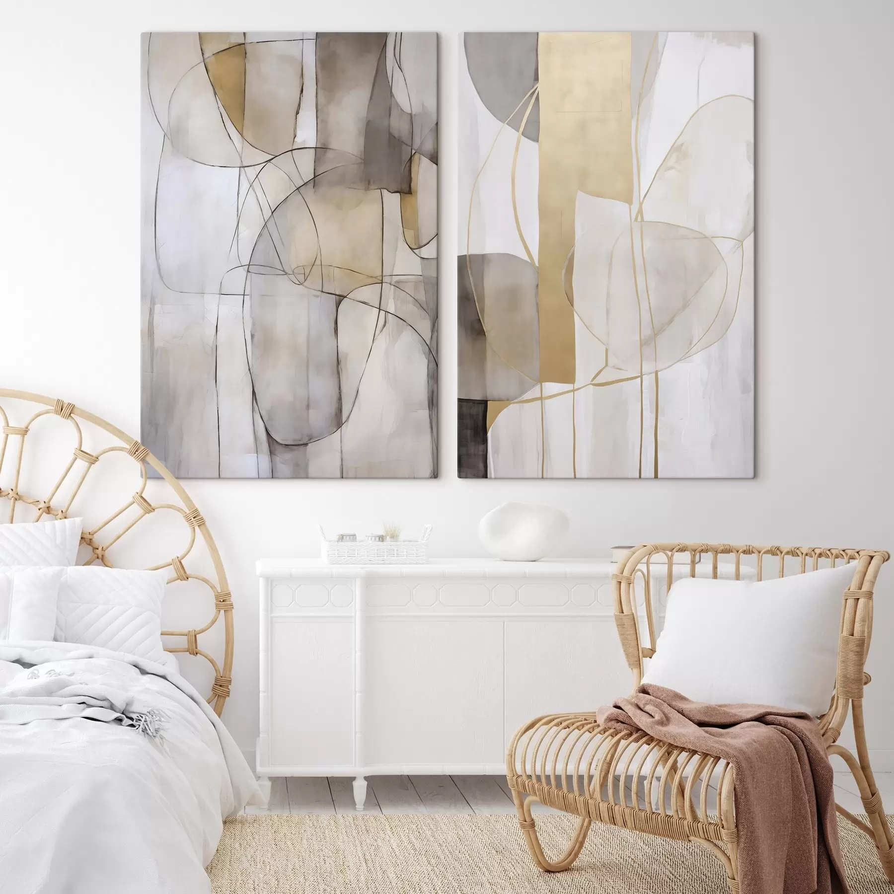  Schilderijen Abstractie imitatie van schilderkunst m01294