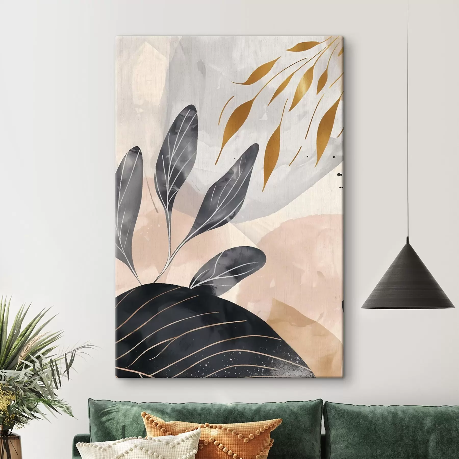  Schilderijen Abstractie van bloemen s47743