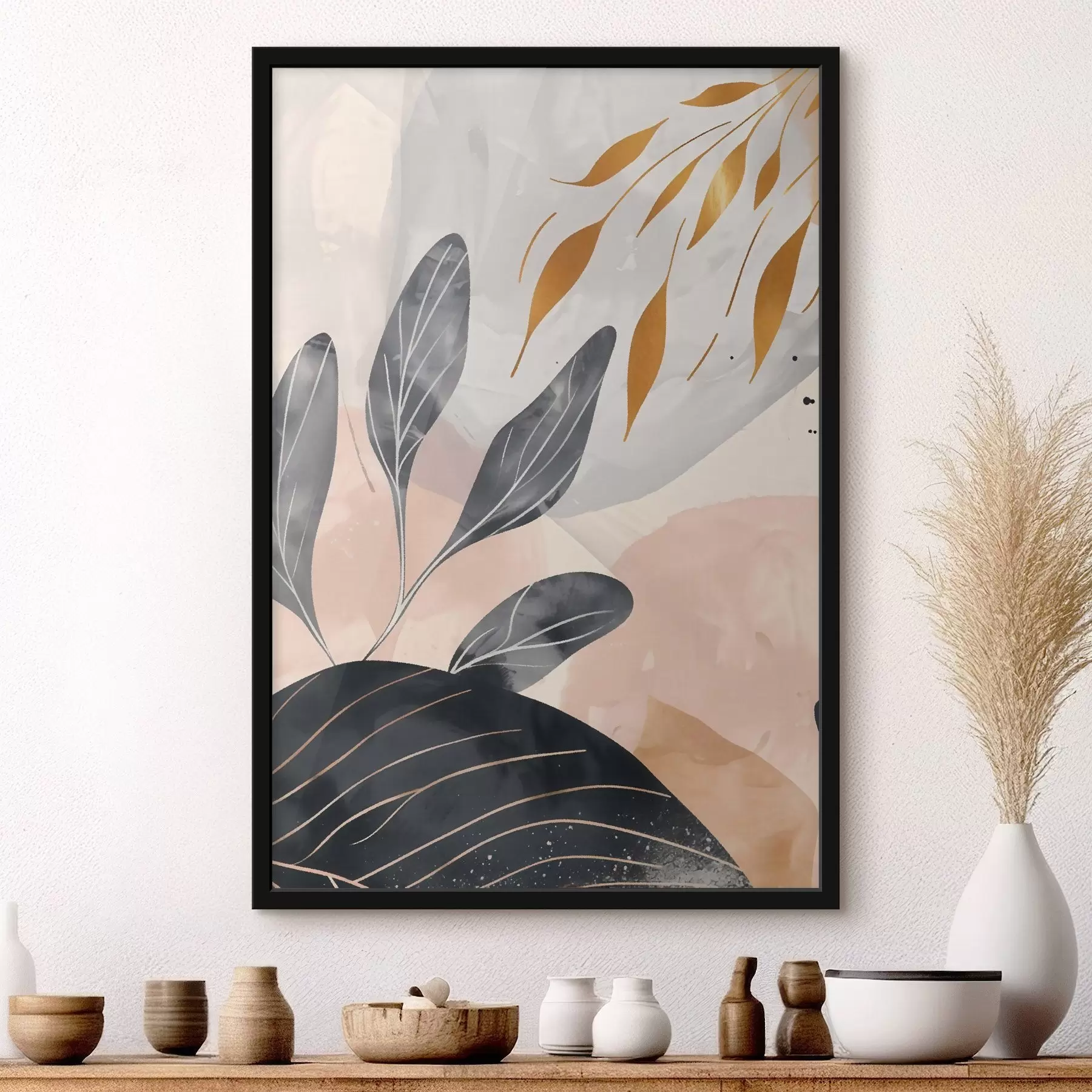 Fotobehang Abstractie van bloemen f47743