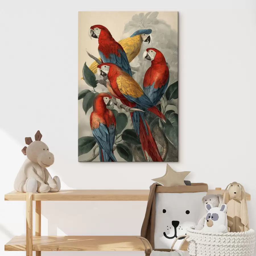  Peintures Perroquets vintage s47730