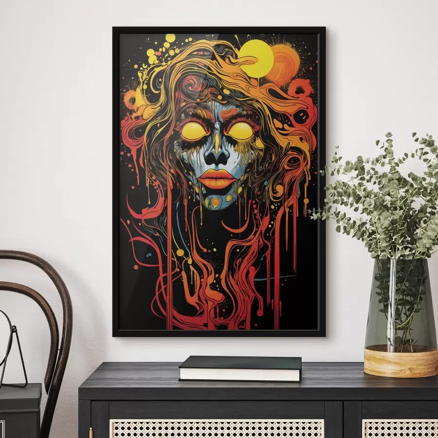 Papier peint photo Portrait abstrait lumineux f47738