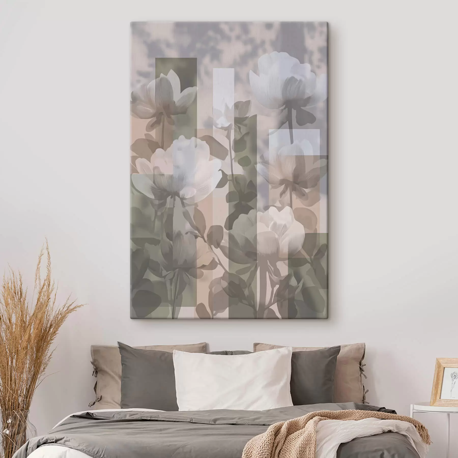  Peintures Abstraction avec des fleurs s47661